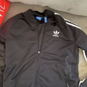 Adidas zip up sweater!! Broken zipper but still zips
